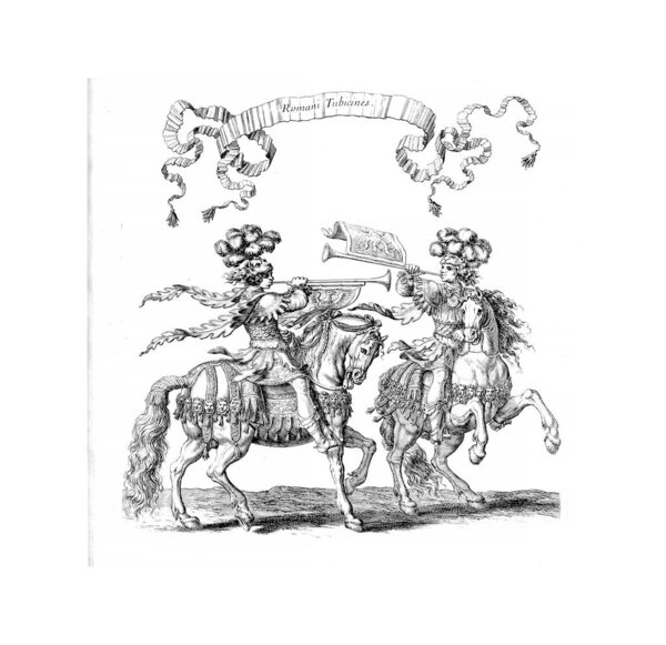 Knights tournament. Old image