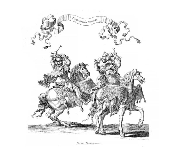 Knights tournament. Old image