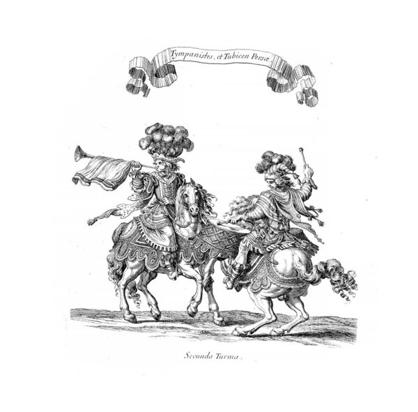 Knights tournament. Old image