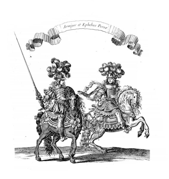 Knights tournament. Old image