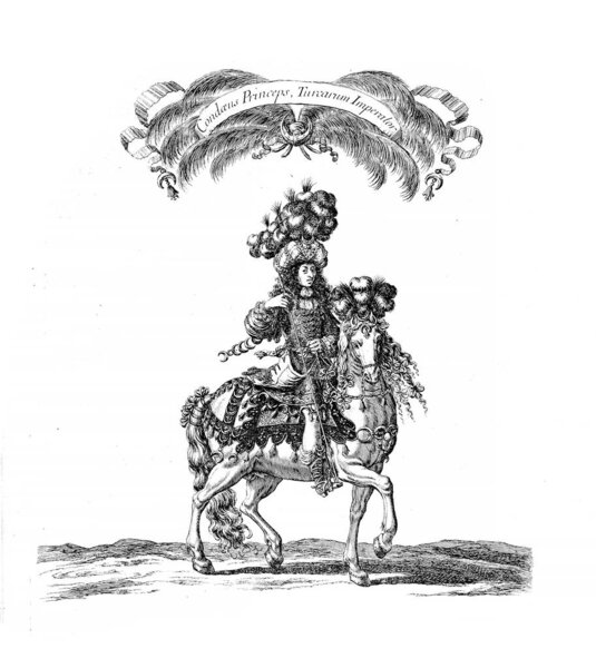 Knights tournament. Old image