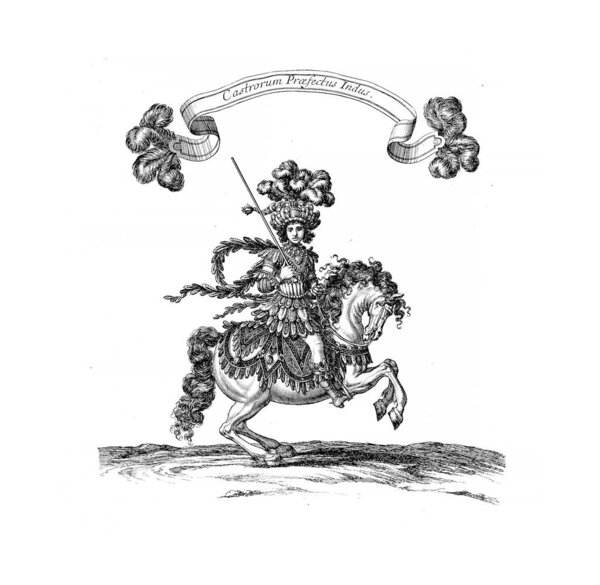 Knights tournament. Old image