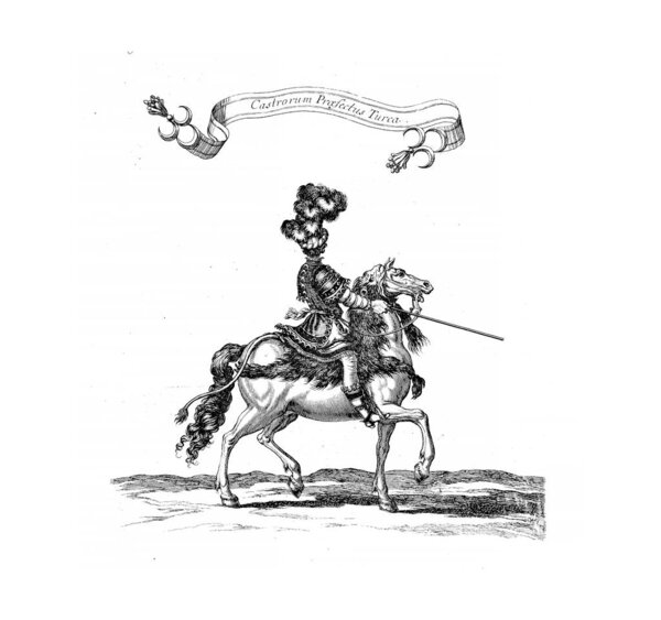 Knights tournament. Old image