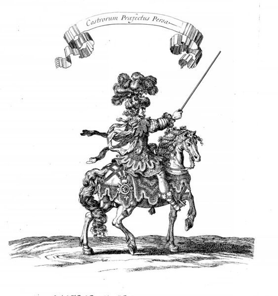 Knights tournament. Old image