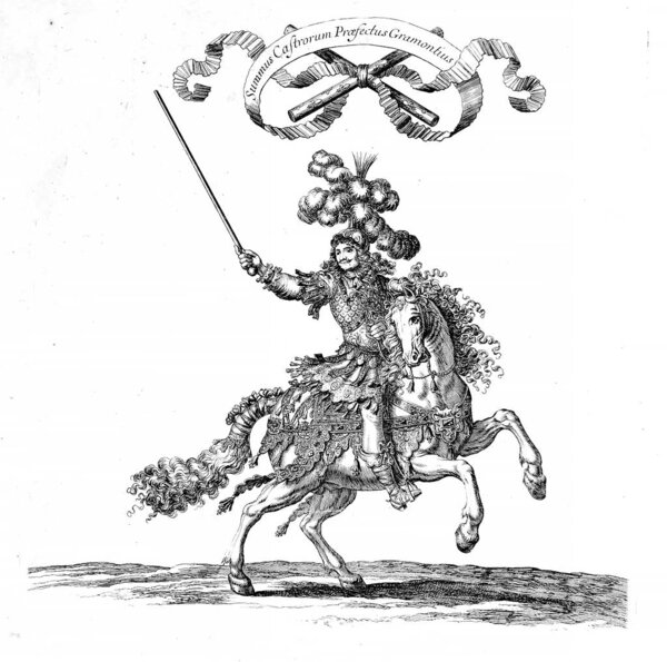 Knights tournament. Old image