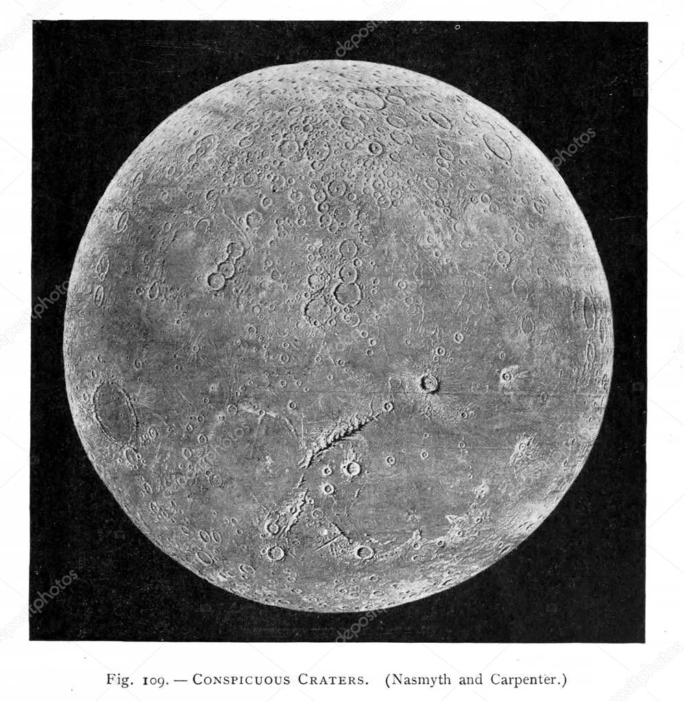  Astronomical illustration. Old image