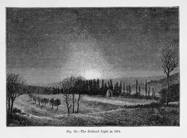 Illustration Astronomique Ancienne Image — Photo