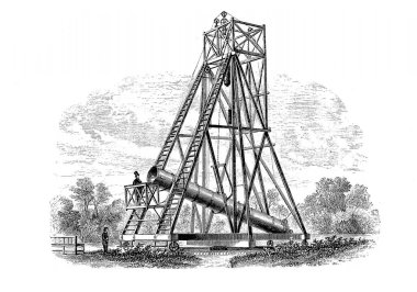 Astronomik Illustration. Retro görüntü