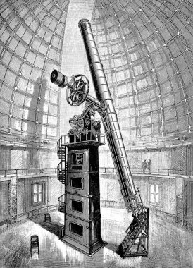 Astronomik Illustration. Retro görüntü