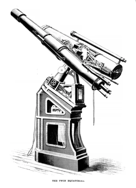 Astronomische Illustration Retro Image — Stockfoto