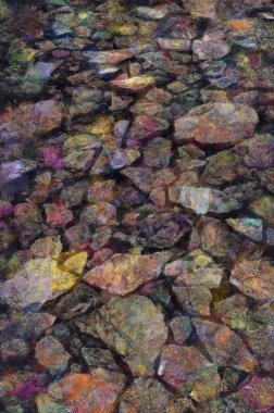 Boyalı soyut illüstrasyon. Doku arka planı