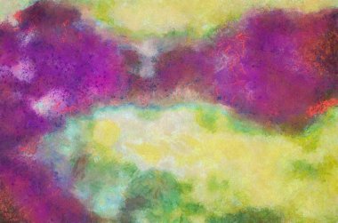 Mistik bir ışık. Sanat illüstrasyon