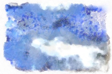 Mistik bir ışık. Sanat illüstrasyon