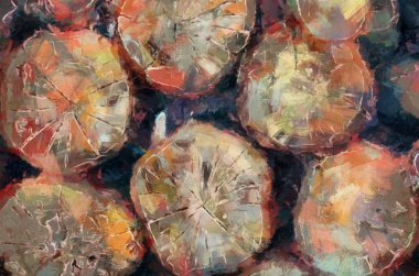 Boyalı ahşap illüstrasyon. Doku arka planı