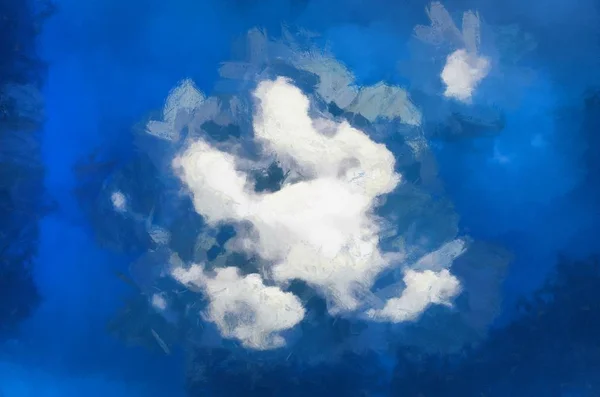 Illustration Abstraite Ciel Nuages Dramatiques — Photo