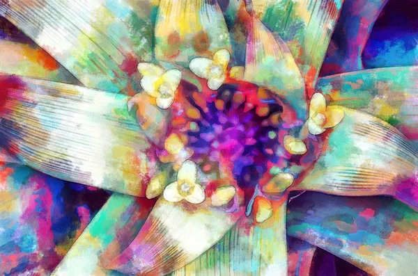 Flower Background Art Element Watercolor — Stock Photo, Image