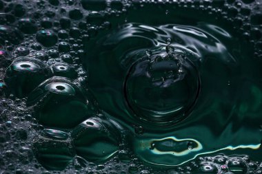 Su damlacıkları ve yansımaları formları