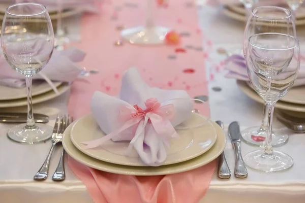 Buffet Recepção Decorações Mesa Para Umas Férias — Fotografia de Stock