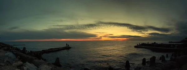 Paysages Avec Des Nuages Étonnants Mer — Photo