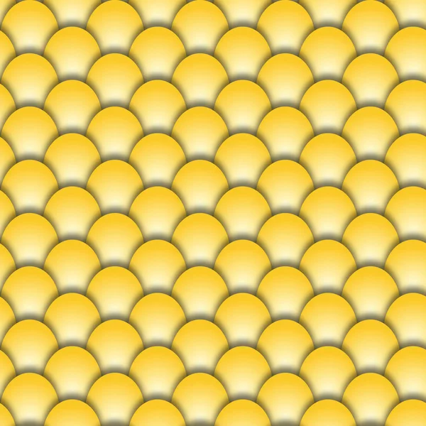 Forme abstraite de fond sans couture des écailles de poisson doré — Image vectorielle