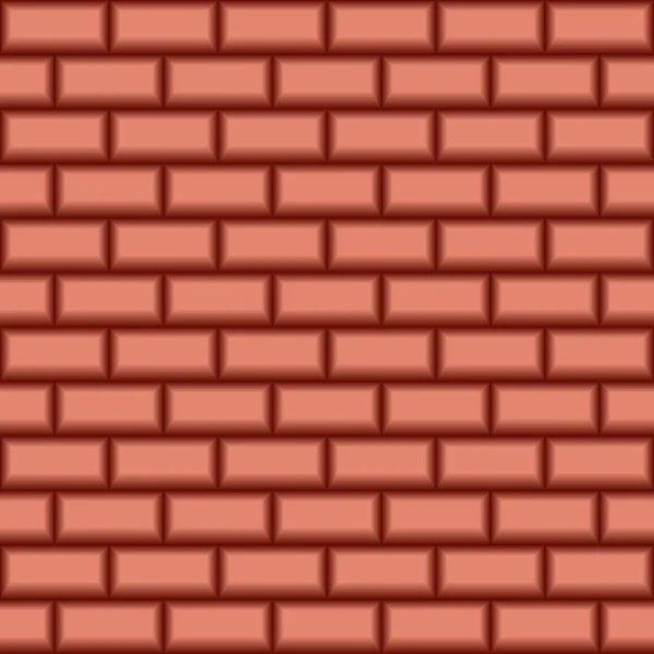 Volumetric, three-dimensional color seamless texture Brick wall — Stock Vector