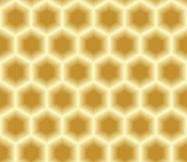 Объемный, трехмерный цвет бесшовный текстурный медовый сотовый фон шестиугольник — стоковый вектор