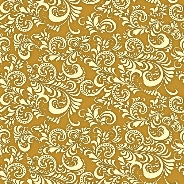 Cor textura sem costura estilizado floral ornamento curl espiral — Vetor de Stock