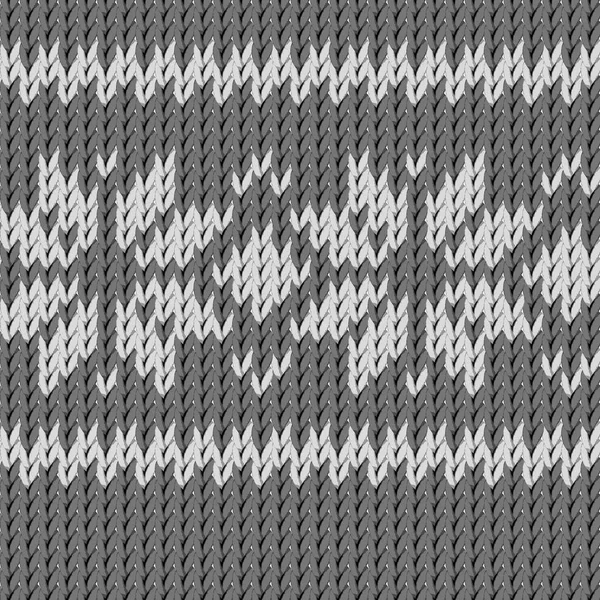 手工编织织物灰度纹理风格花卉背景 免版税图库矢量图片