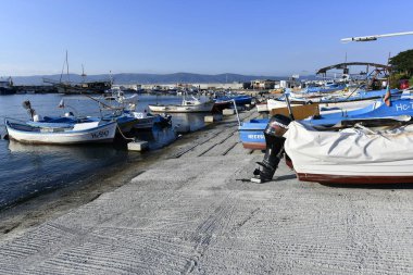 Nessebar Arnavut kaldırımlı sokakları ile eski şehir cape bulunur.