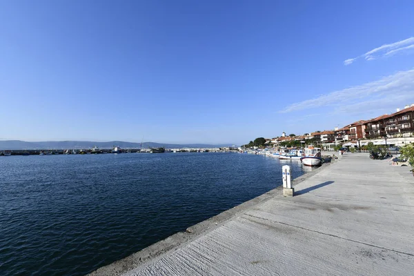 Nessebar Staré Město Dlážděnými Ulicemi Nachází Mysu — Stock fotografie