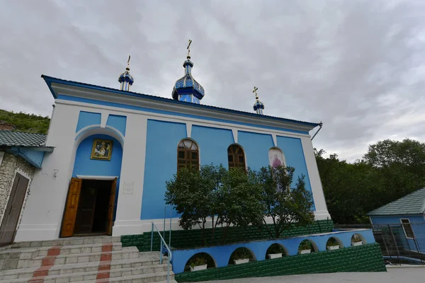 Wieś Saharnej Klasztor Świętej Trójcy — Zdjęcie stockowe