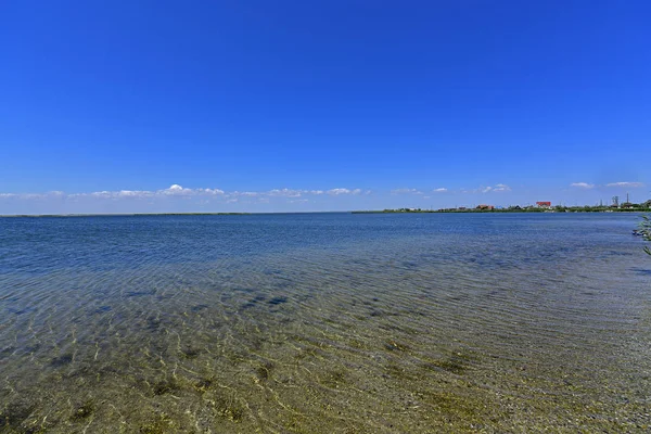 Calma Bahía Del Mar Berdyansk Spit Encuentra Norte Del Mar —  Fotos de Stock