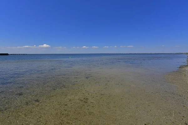 Calma Bahía Del Mar Berdyansk Spit Encuentra Norte Del Mar — Foto de Stock