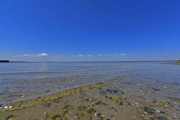 Calma Bahía Del Mar Berdyansk Spit Encuentra Norte Del Mar — Foto de Stock