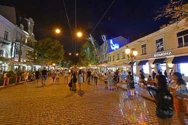 Odessa, Ukrayna 29.07.2019. Odessa'nın başlıca turistik yerlerine gezi.