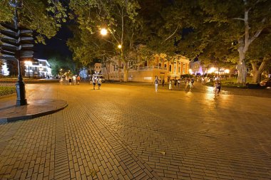 Odessa, Ukrayna 29.07.2019. Odessa'nın başlıca turistik yerlerine gezi.
