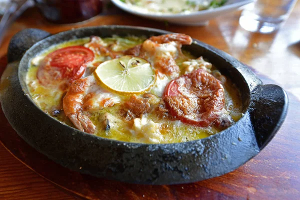 Déjeuner Savoureux Dans Restaurant Bord Mer — Photo