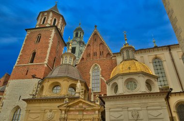 Polonya, Krakow 04 / 28 / 2013 yılı. Yüzyıllardır kültürel mirasıyla değer verilen şehir, Avrupa 'nın gastronomik mirasının da merkezi haline gelmiştir..