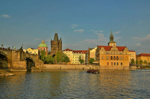 Czech Republic Prague 2013 Prague Located Both Banks Vltava River — Stock Photo, Image