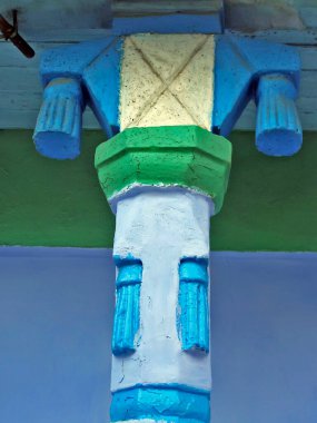 Moldova, Orhei bölgesi, 08 / 10 / 2008. Moldova kırsal evlerinin eşsiz mimarisi. Moldova 'nın halk mimarisi.