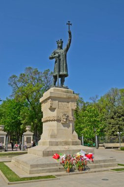 Moldova, Chisinau 04 / 28 / 2012 yılı. Chisinau, Moldova 'nın başkenti ve en büyük şehridir. Boğa Nehri üzerinde ülkenin merkezinde yer alan ekonomik ve kültürel bir merkez..
