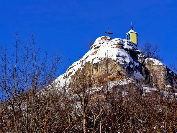 Saharna Monastery Complex Includes Rock Monastery Ancient Stone Churches Outbuildings — Stock Photo, Image