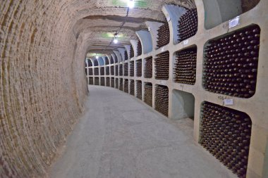 Moldova, Milestii Mici 04 / 24 / 2017. Milestii Mici, dünyanın en büyük şarap koleksiyonuna sahip en büyük yeraltı şarap deposu. Yaklaşık 85 metre derinlikte yer almaktadır.