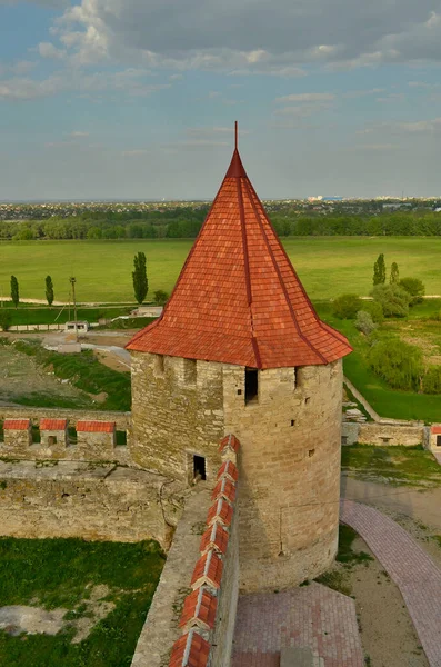 Bendery Fortress Architektonickou Památkou Století Nachází Pravém Břehu Řeky Dněster — Stock fotografie