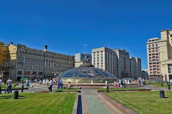 Moskva Rusko 2012 Rudé Náměstí Hlavním Moskevským Náměstím Které Nachází — Stock fotografie
