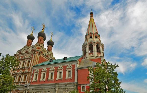 Moscow Russia 2012 Church Nicholas Wonderworker Bolvanovka Orthodox Church Intercession — Stock Photo, Image