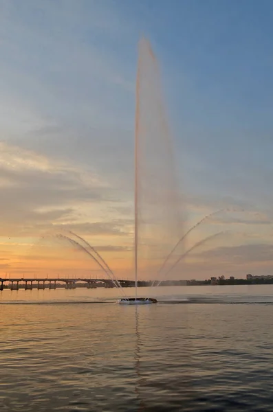 Hermosos Paisajes Fluviales Río Dnieper Cuarto Río Más Largo Europa — Foto de Stock