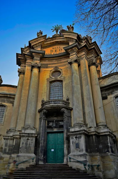 Lviv Ist Eine Stadt Der Westukraine Die Architektur Der Stadt — Stockfoto