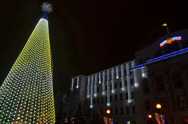 Ucrania Dnipro 2013 Ciudad Año Nuevo Dnepropetrovsk Ucrania — Foto de Stock