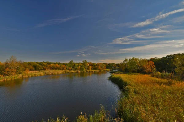 乌克兰萨马拉河 第聂伯河左岸 黑海盆地 这条河的长度是311公里 — 图库照片